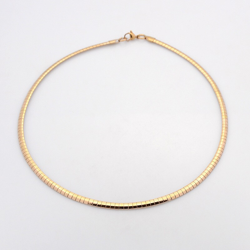 GOLD STAINLESS OMEGA CHAIN FJGD4-18
