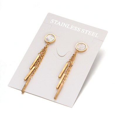 *GOLD STAINLESS EARRINGS FJE3T