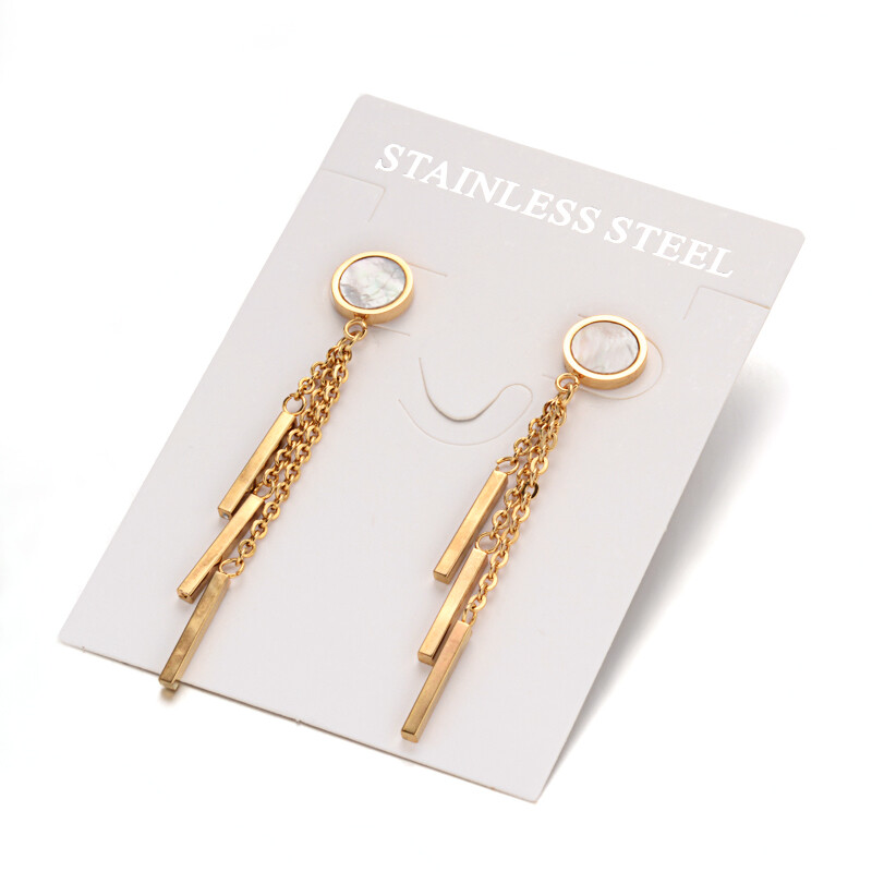 *GOLD STAINLESS EARRINGS FJE3T
