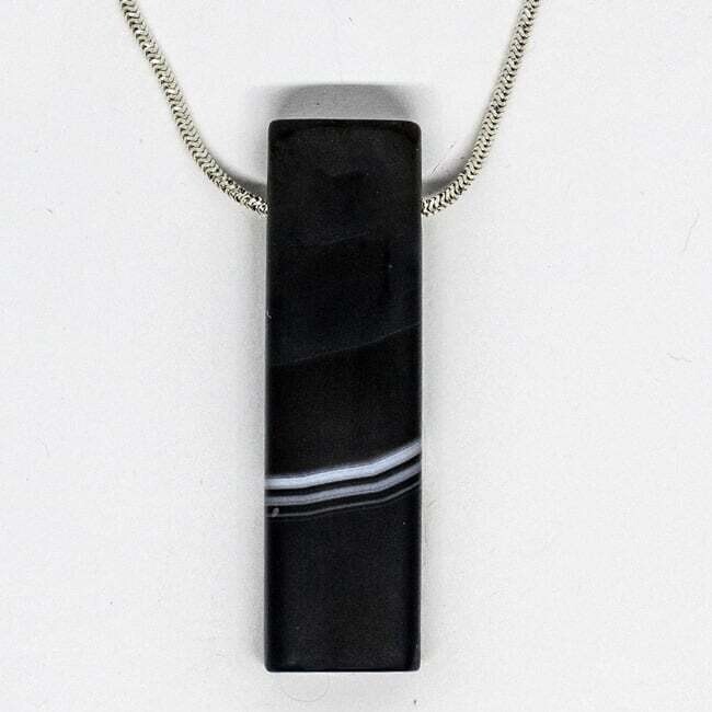 SILVER AGATE NECKLACE-18