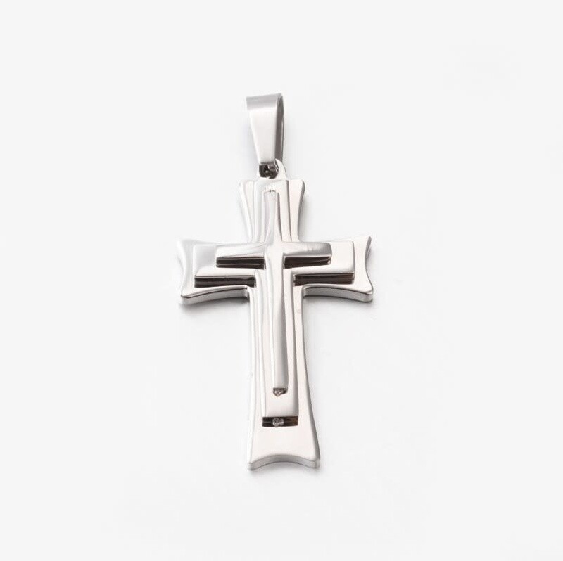 STAINLESS CROSS PENDANT FJPC1