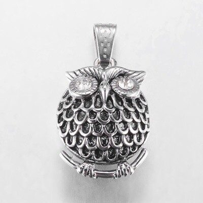STAINLESS OWL PENDANT FJP6