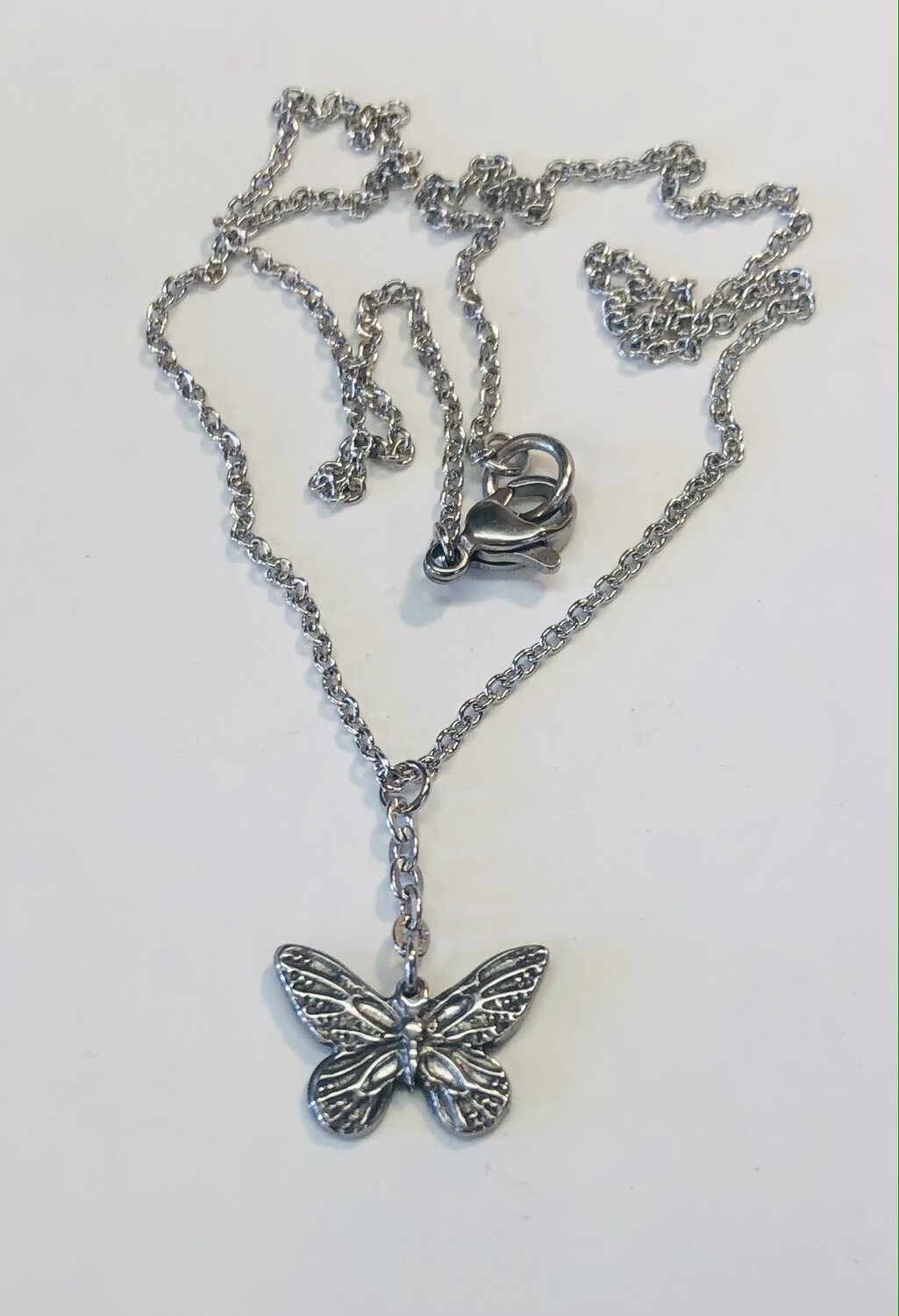 STAINLESS BUTTERFLY NECKLACE FJN76