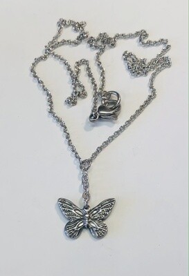 STAINLESS BUTTERFLY NECKLACE FJN76