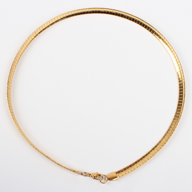 GOLD STAINLESS OMEGA CHAIN FJGD6-18