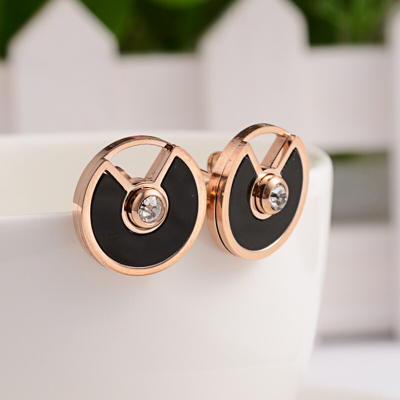 *ROSE STAINLESS EARRINGS FJEHM