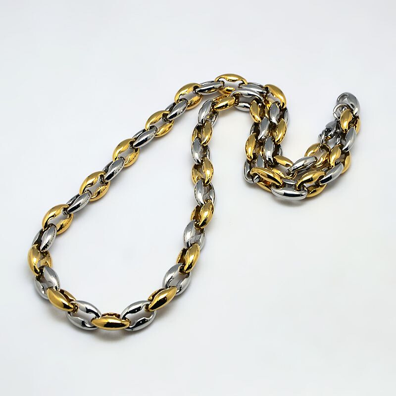 MIXED STAINLESS CLAM SHELL CHAIN FJN13-21