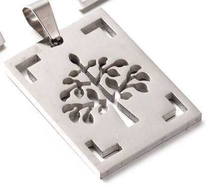 *STAINLESS TREE OF LIFE PENDANT FJP34