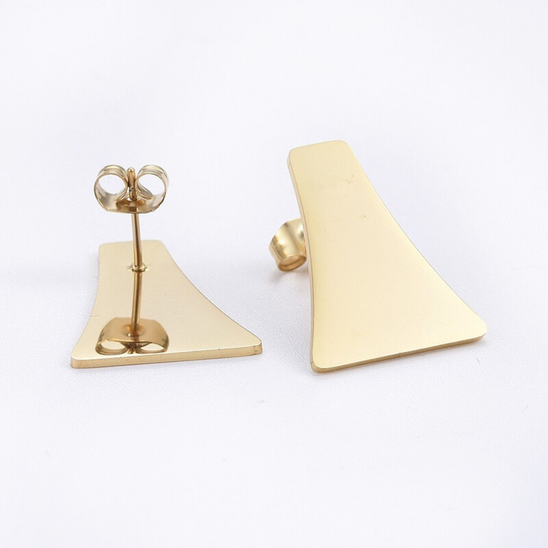 GOLD STAINLESS EARRINGS FJE7C