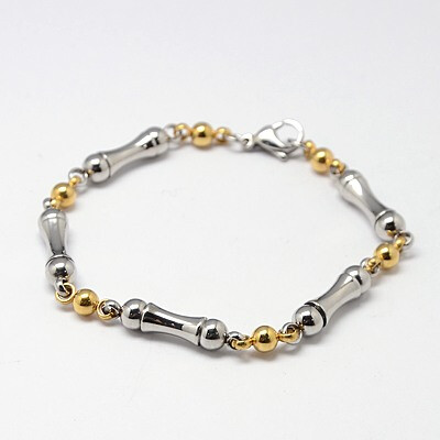 MIXED STAINLESS LINK BRACELET FJBCD