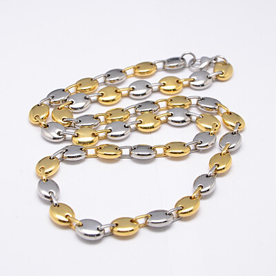 MIXED STAINLESS COFFEE BEAN CHAIN FJN14-22