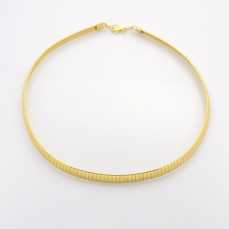 GOLD STAINLESS OMEGA CHAIN FJGD8-16