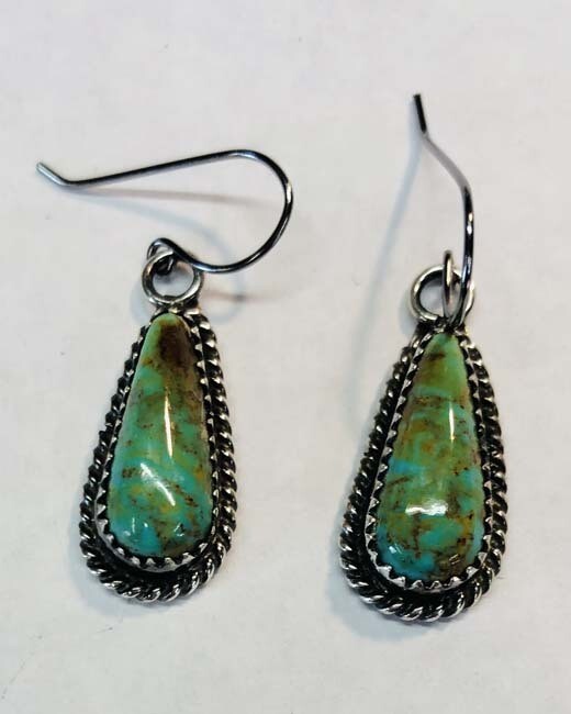 SILVER EARRINGS NAVAJO NAE089 - JASON LIVINGSTON