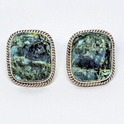 SILVER EARRINGS NAVAJO - ROGER PINO
