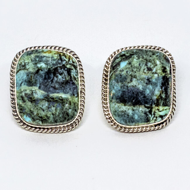 SILVER EARRINGS NAVAJO - ROGER PINO