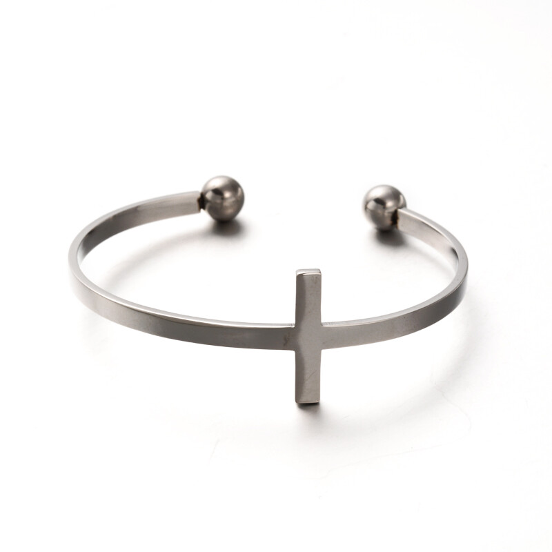 STAINLESS CROSS CUFF FJBGP