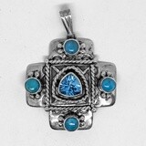 SILVER PENDANT NAVAJO- RB