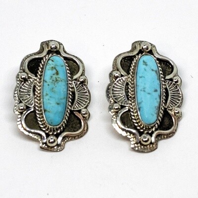 SILVER EARRINGS NAVAJO - RB