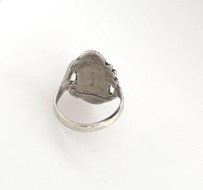 SILVER OPAL RING NAVAJO-JAN MARIANO - SIZE 5.5
