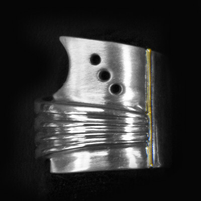 SILVER WRAP RING SIZE-7