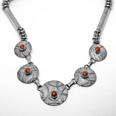 SILVER CORAL SET NAVAJO - MELVIN THOMPSON