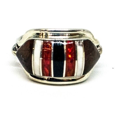 SILVER RING NAVAJO - ALBERT FRANCISCO - SIZE 7 SILVER RING NAVAJO - ALBERT FRANCISCO - SIZE 7