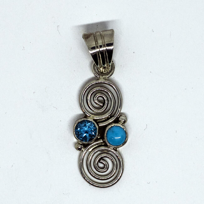 SILVER PENDANT NAVAJO - S. LORETTO