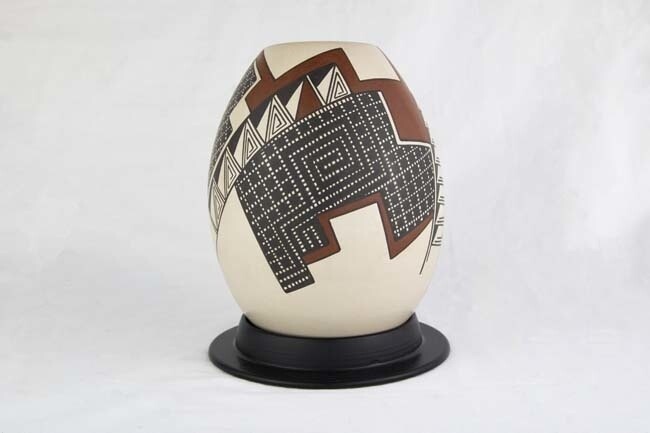 MATA ORTIZ GEO SHAPES VASE-MORONI T QUEZADA
