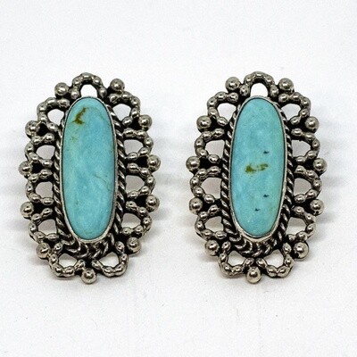 SILVER EARRINGS NAVAJO - RB