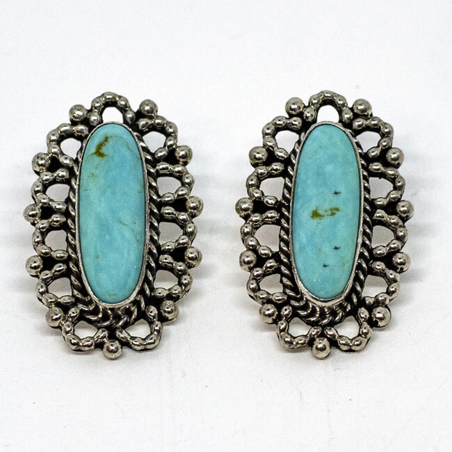 SILVER EARRINGS NAVAJO - RB