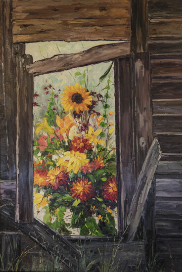 WHERE FLOWERS GROW 60&quot; x 40&quot;