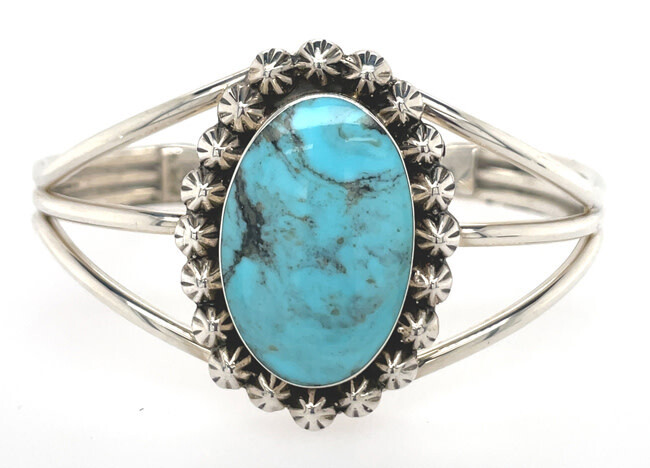 SILVER BRACELET NAVAJO - SHENIA JOHNSON