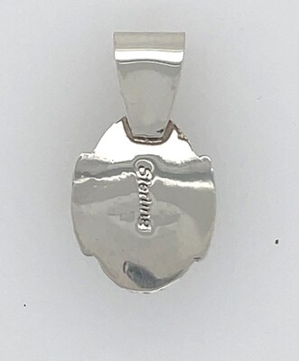 SILVER TURQUOISE PENDANT NAVAJO - JAN MARIANO