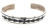 SILVER CUFF BRACELET NAVAJO-T.SINGER