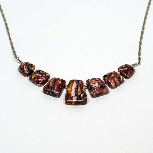 SILVER NECKLACE NAVAJO - RB