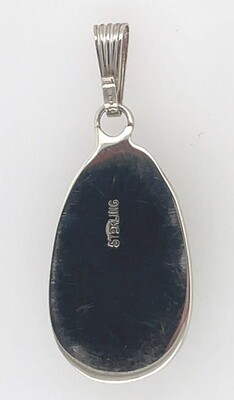 SILVER TURQUOISE PENDANT NAVAJO - RB