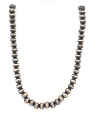 SILVER NAVAJO PEARL NECKLACE NAVAJO-VELLANIA HALEY 22