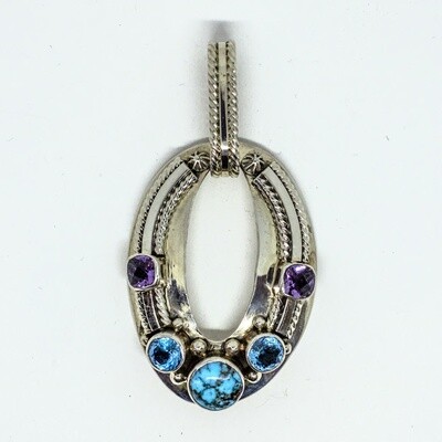 SILVER PENDANT NAVAJO - L. MARTINEZ