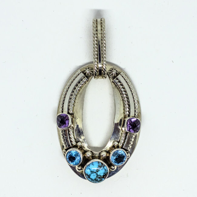 SILVER PENDANT NAVAJO - L. MARTINEZ