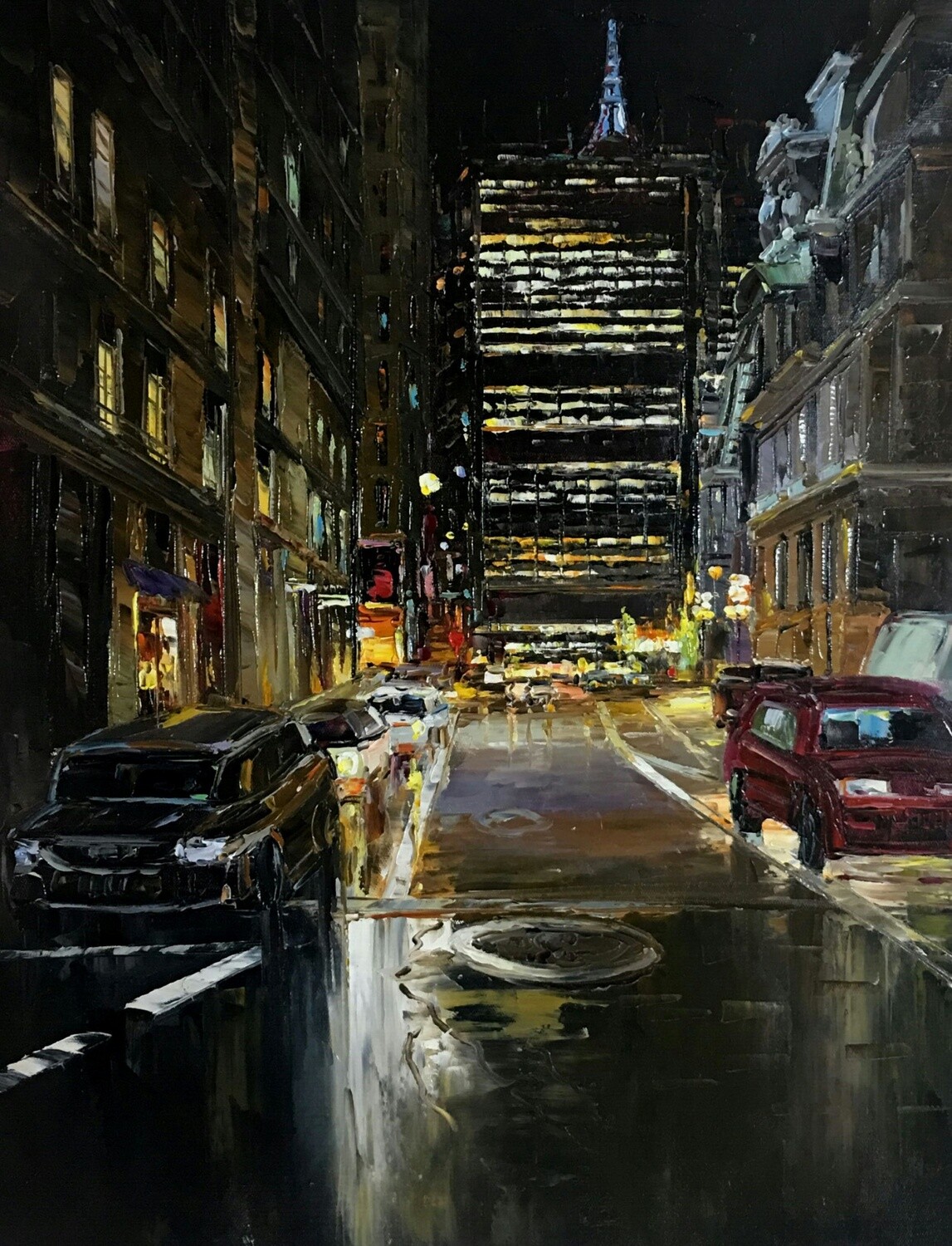 &quot;PHILLY NIGHT&quot; Giclee on Canvas 24x18