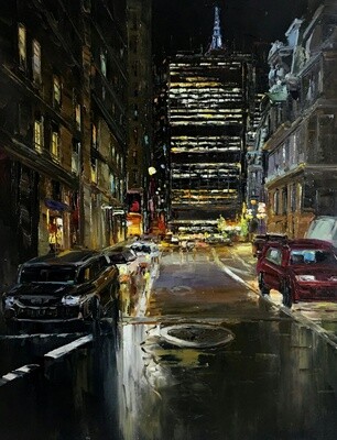 "PHILLY NIGHT" Giclee on Canvas 24x18