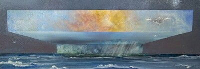 THE WIND PASSES OVER, AND IT'S GONE 18"X48"