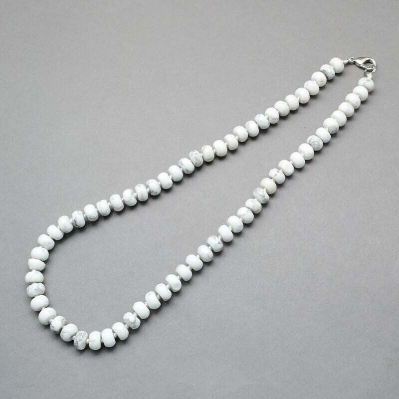 STAINLESS HOWLITE NECKLACE FJN21-18