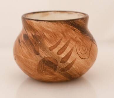 &quot;SM WARRIOR&quot; Petroglyph Pottery