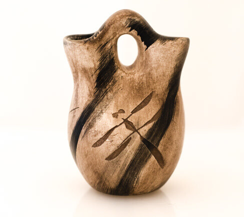 &quot;MINI WEDDING VASE&quot; Petroglyph Pottery