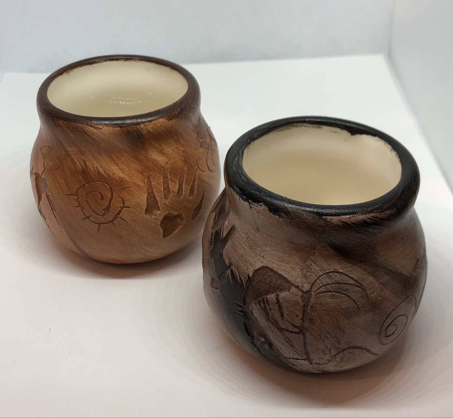&quot;MINI WARRIOR&quot; Petroglyph Pottery