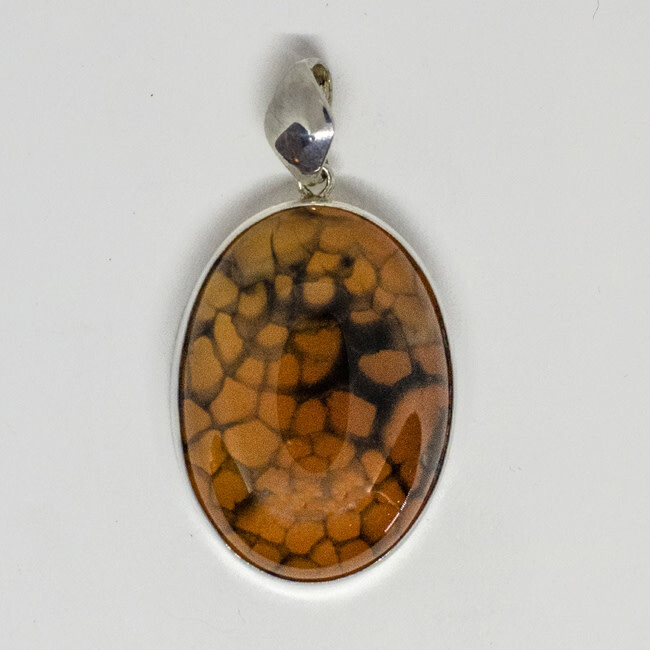 SILVER AGATE PENDANT KWH845-2