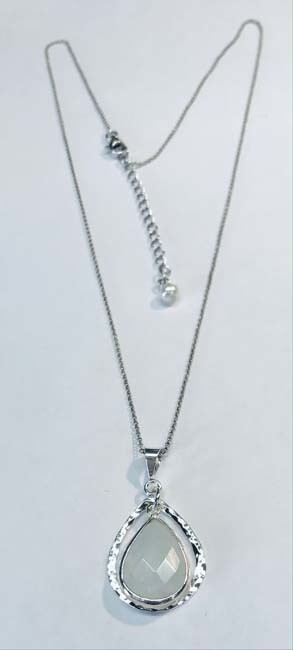 SILVER MOONSTONE NECKLACE ASN120