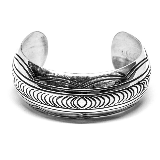 SILVER BRACELET NAVAJO - CARSON BLACKGOAT