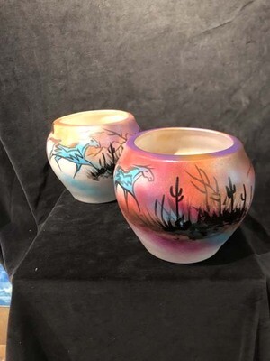 &quot;SW GATHERING&quot; Painted Pottery 6x7